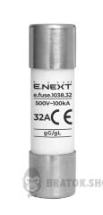Запобіжник плавкий e.fuse.1038.32, типорозмір 10х38, 32А