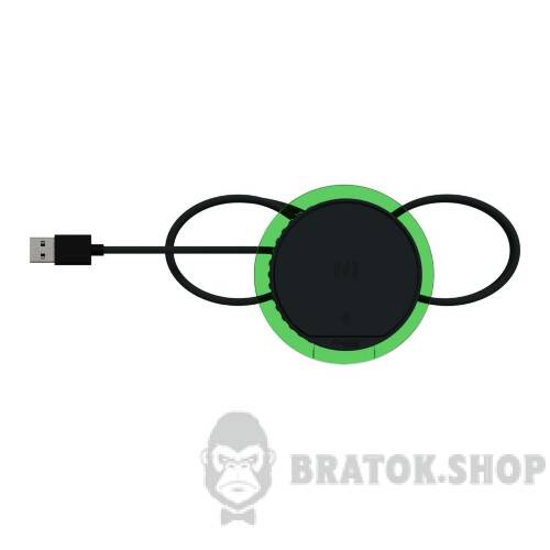 Unica system+, Настільний блок XS, бездротовий зарядний пристрій, антрацит INS44010