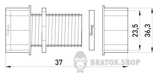 З'єднувач металевий e.industrial.pipe.connect.collet.3/4", цанговий i0430002 у Києві