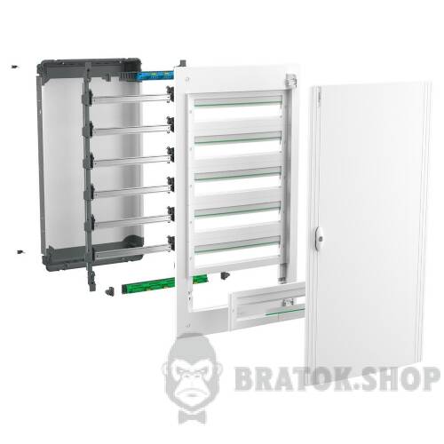 Распределительный щит врезной, 2 ряда, 24 модуля, белая дверь, PrismaSeT XS LVSXN224 в Сумах