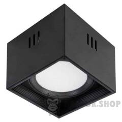 Светильник точечный накладной 15W 4200K квадратный черный Horoz Electric SANDRA-SQ15/XL