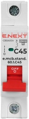 Модульний автоматичний вимикач e.mcb.stand.60.1.C45, 1р, 45А, C, 6кА