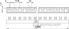 Шина з'єднувальна e.bc.u.stand.4.100 вилочного U-типу 4р, 100А