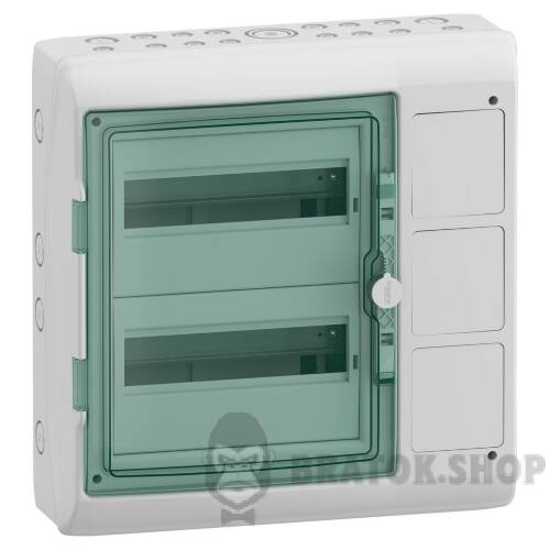 Модульний інтерфейсний щит, Mureva, 2х12 модулів, 4 отвори, (Ш)448мм x (В)460мм, клемний блок заземлення 13991 у Києві