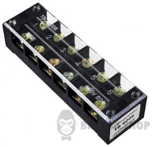 Клемна колодка прохідна 60A/6 АСКО-Укрем TB6006 A0130050024