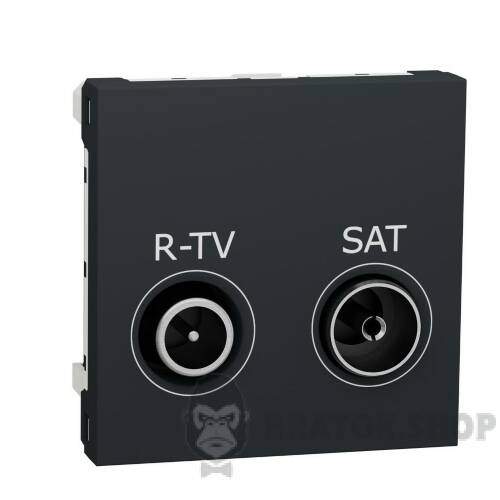 Розетка R-TV SAT одинарна, 2 модулі антрацит NU345454 в Киеве