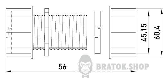 З'єднувач металевий e.industrial.pipe.connect.collet.1-1/2", цанговий i0430005 у Києві