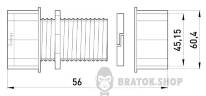 З'єднувач металевий e.industrial.pipe.connect.collet.1-1/2", цанговий i0430005 у Києві