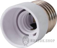 Переходник e.lamp adapter.Е27/Е14.white, из патрона Е27 на Е14, пластиковый
