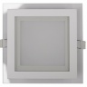 Світильник стельовий вбудований LED 6W 4000K LUXEL DLSG-6N білий з декором