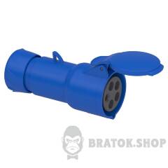 КАБ.РОЗЕТКА PRATIKA, КОНЕКТОР 16A IP44