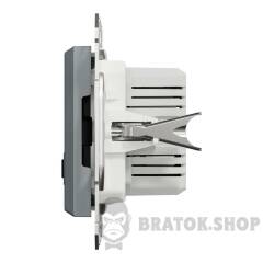 USB розетка тип А+С 2,4 А або 2 х 1,2 А сталь Asfora
