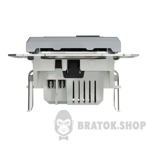 USB розетка тип А+С 2,4 А або 2 х 1,2 А сталь Asfora EPH2700362 у Києві