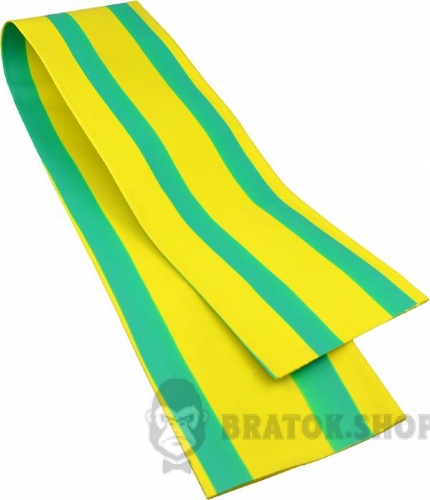 Термоусадочная трубка ⌀ 90,0/45,0 желто-зеленая АСКО-УКРЕМ A0150040059