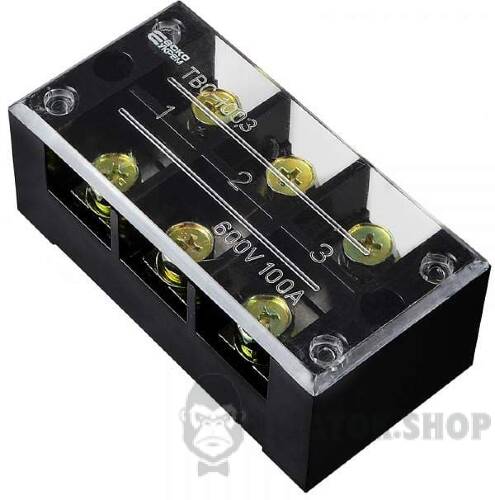 Клемна колодка прохідна 100A/3 АСКО-Укрем TB1003 A0130050025