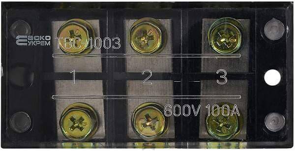 Клемна колодка прохідна 100A/3 АСКО-Укрем TB1003 A0130050025