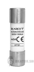 Запобіжник плавкий e.fuse.1451.40, типорозмір 14х51, 40А