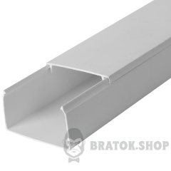 Короб пластиковий e.trunking.stand.80.60, 80х60мм, 2м