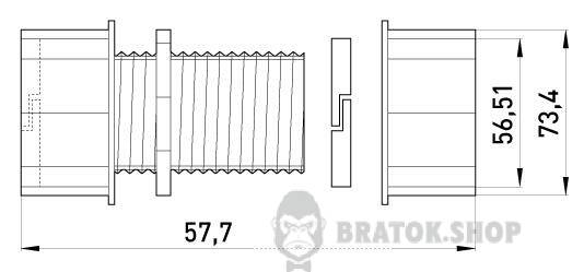 З'єднувач металевий e.industrial.pipe.connect.collet.2", цанговий i0430006 у Києві