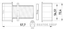 З'єднувач металевий e.industrial.pipe.connect.collet.2", цанговий i0430006 у Києві