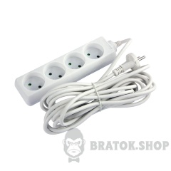 Подовжувач e.es.4.5.b 4 гнізда, 5м, без з/к, baby protect