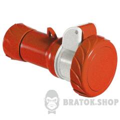 Кабельна розетка PratiKa, пряма, 16 A, 3P + E, 380-415 B AC, IP67