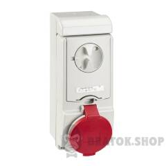 Unika interlocked socket - 32 A - 3P + E - 380...415 V AC - IP44 - wall