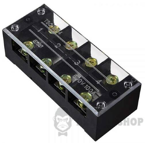 Клемна колодка прохідна 100A/4 АСКО-Укрем TB1004 A0130050026