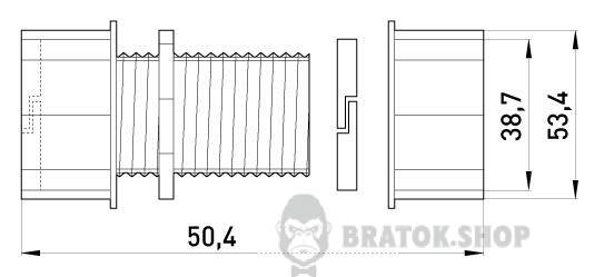 З'єднувач металевий e.industrial.pipe.connect.collet.1-1/4", цанговий i0430004 у Києві