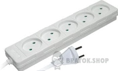 Подовжувач e.es.5.3.b 5 гнізд, 3м, без з/к, baby protect