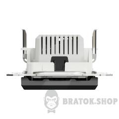 USB розетка тип А+С 2,4 А або 2 х 1,2 А антрацит Asfora