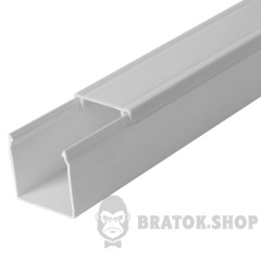 Короб пластиковий e.trunking.stand.40.40, 40х40мм, 2м