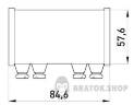 З'єднувач металевий e.industrial.pipe.connect.screw.2", на гвинтах i0440006 у Києві