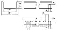 DIN-рейка e.din.stand.rail.102, 1м в Сумах