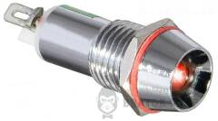 Сигнальна арматура AD22C-10 червона 24V AC/DC