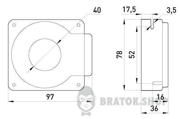 Измерительная катушка e.trans.cur.kct.40s для реле типа klr, 250/3 i0640001 в Киеве
