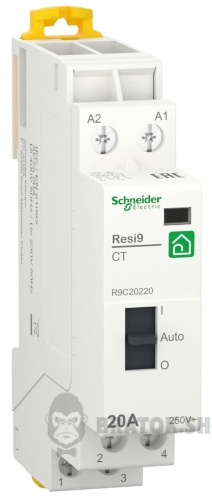 Контактор модульный 2Р 20А AC 1P+N 2NO Schneider Electric Resi9 (R9C20220) в Сумах