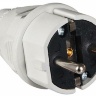 Вилка силова переносна Schuko 16A/2 220V 2Р+РЕ (012) АСКО-Укрем A0080010013 білий