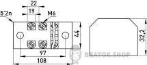 Клемна колодка захищена e.tc.protect.100.4, 100А, 4 полюса p056024
