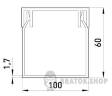 Короб пластиковий e.trunking.stand.100.60, 100х60мм, 2м в Сумах