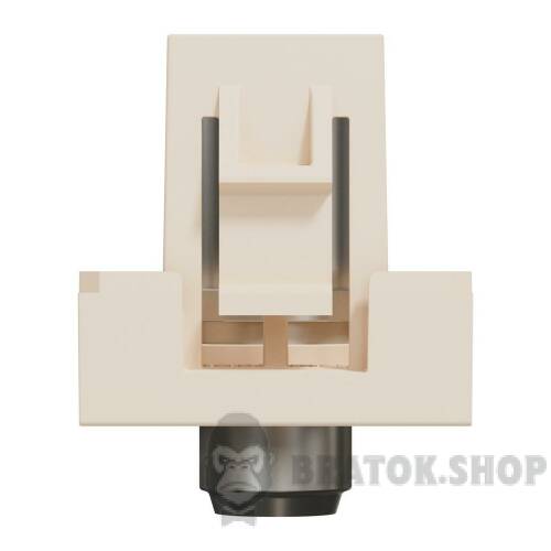 Розетка Coaxial F-type, 1 модуль, бежева Unica New Studio NU346844 в Киеве