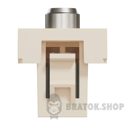 Розетка Coaxial F-type, 1 модуль, бежева Unica New Studio NU346844 в Киеве