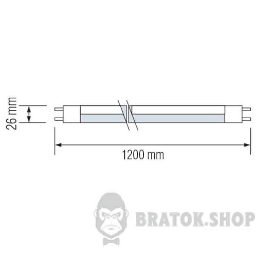Лампа світлодіодна T8 18W 4000K G13 Horoz Electric LED TUBE-120 002-001-0018-030