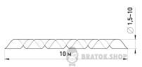 Спіральна обв'язка e.spiral.stand.3.black, 1,5-10 мм, 10м, чорна s2038010 у Києві