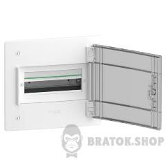 Розподільчий щит врізний, 1 ряд, 13 модулів, димчасті двері, PrismaSeT XS