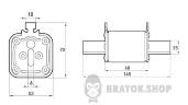 Предохранитель плавкий e.fuse.NT2.315, габарит 2, 315А. i0760061 в Киеве