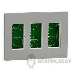 Блок unica system+ прихована вставка 3х2 алюміній