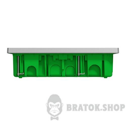 Блок unica system+ прихована вставка 3х2 алюміній NU173430