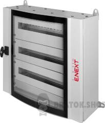 Корпус металлический e.mbox.industrial.n.144.gl IP55 навесной на 144 модуля со стеклом