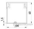 Короб пластиковий e.trunking.stand.100.40, 100х40мм, 2м у Сумах